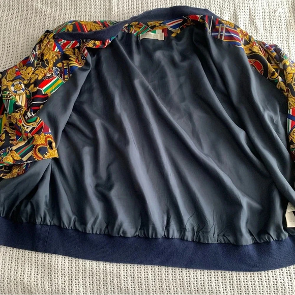 VTG Liz Claiborne Bomber Jacket Nautical Preppy Equestrian Old Money SZ 16 1X - Picture 10 of 15